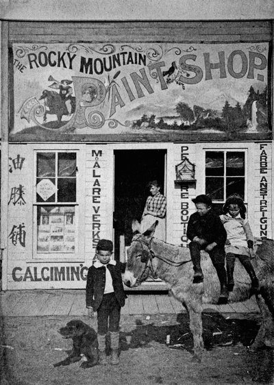 Rocky Mountain Paint Shop, c.1880-90 by American Photographer